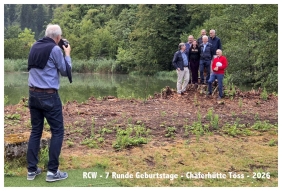 Werner Heim fotografiert die 7 runden Rotarier